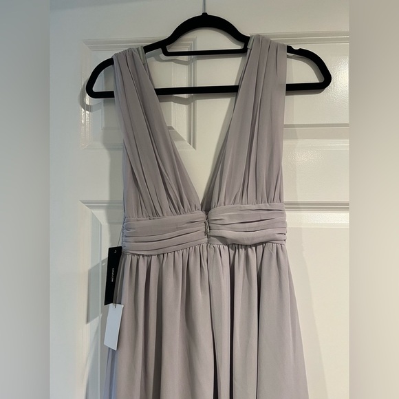 Lulus - Elegant Gray Evening Gown - Picture 2 of 2